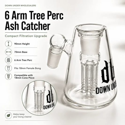 6 Arm Tree Perc Ash Catcher 18mm