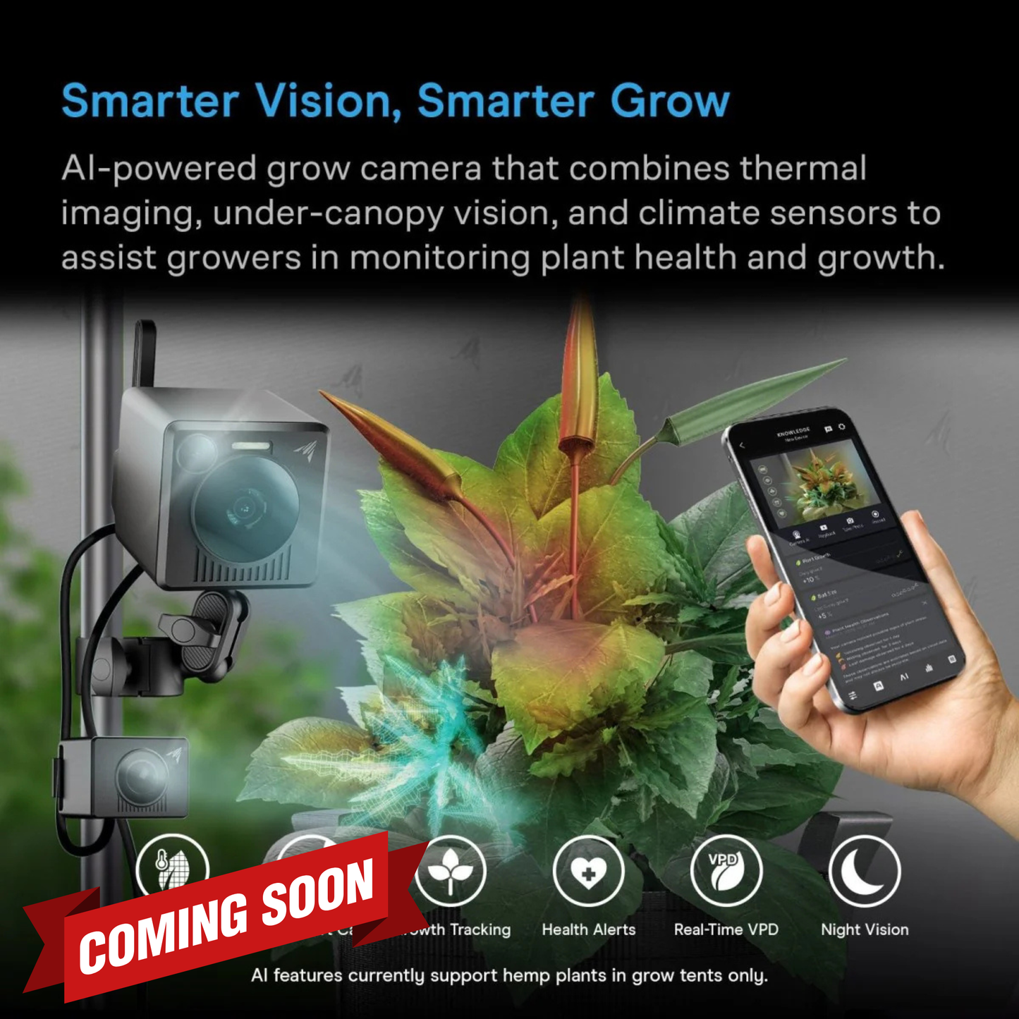 (LANDING SEPTEMBER) Spectron 7, AI-Powered Grow Camera 4k AC Infinity