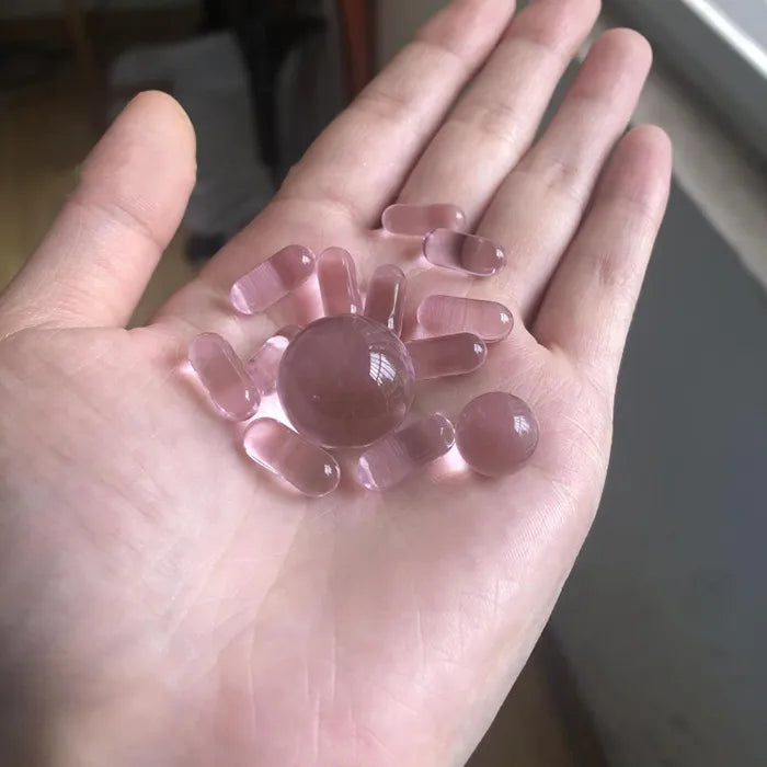 Terp Slurper - Glass Marbles + Pill Set (Solid Color)