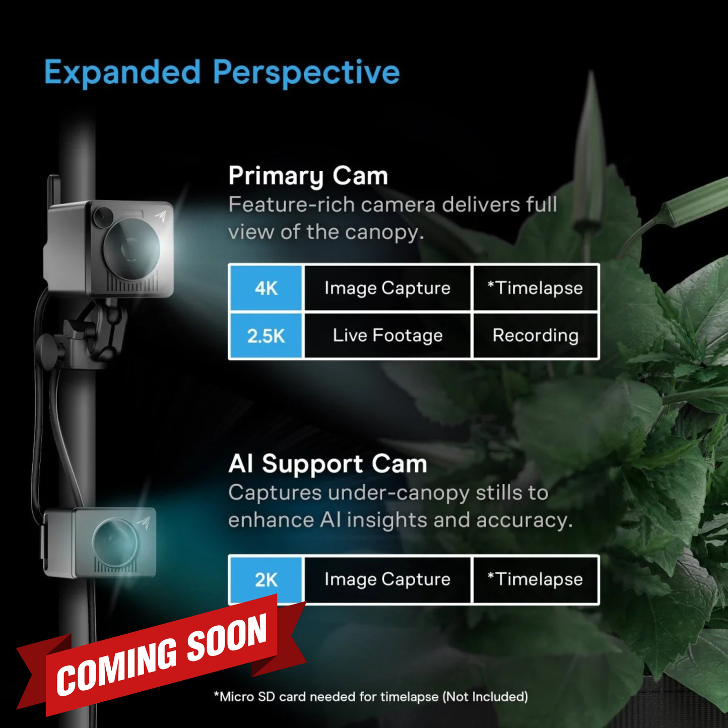(LANDING SEPTEMBER) Spectron 7, AI-Powered Grow Camera 4k AC Infinity
