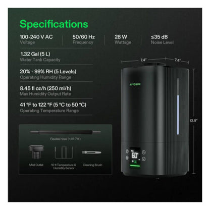 VIVOSUN - Aerostream 5L HO5 Humidifier