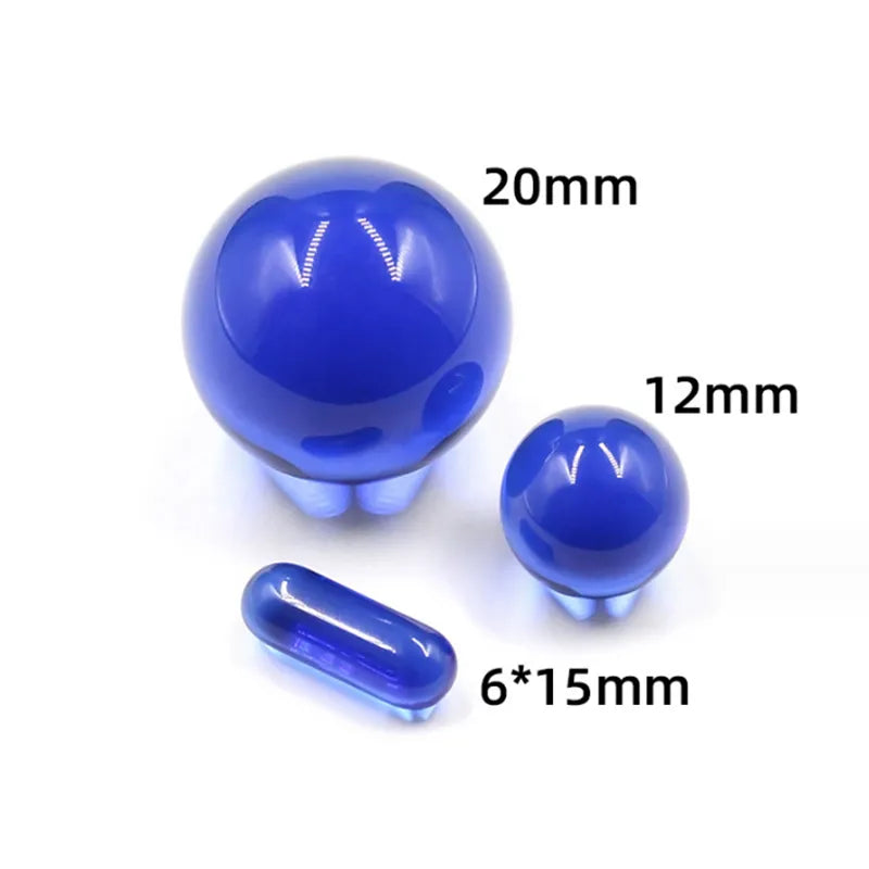 Terp Slurper - Glass Marbles + Pill Set (Solid Color)