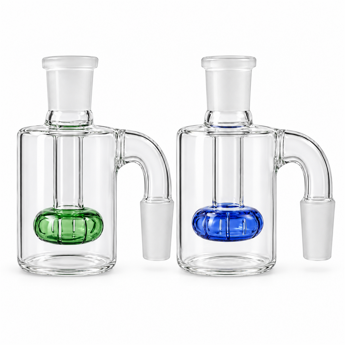 Glass Ash Catcher with Coloured Percolator - 14mm