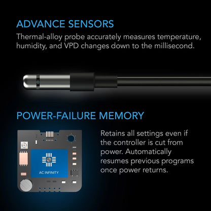 AC Infinity - Controller 69 Pro WIFI / Bluetooth, Independent Programs for Four Devices, Dynamic VPD, Temp, Humidity, Scheduling, Cycles, Levels, Data App.