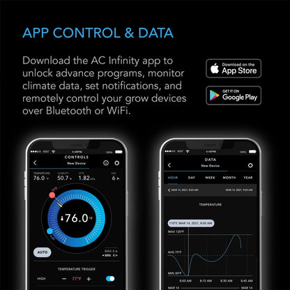 AC Infinity - Controller 69 Pro WIFI / Bluetooth, Independent Programs for Four Devices, Dynamic VPD, Temp, Humidity, Scheduling, Cycles, Levels, Data App.