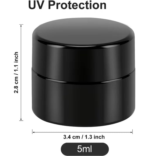 5ml Black Glass Dab Container