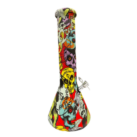 *CLEARANCE* Rainbow Skulls Oil Pourer 32cm Height