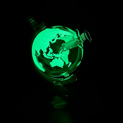 Billy Mate - Glow in the Dark Glass Globe Bong 18cm