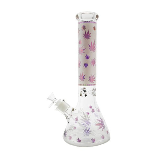Glow In The Dark Mary Jane Glass Beaker Waterpipe – 25cm