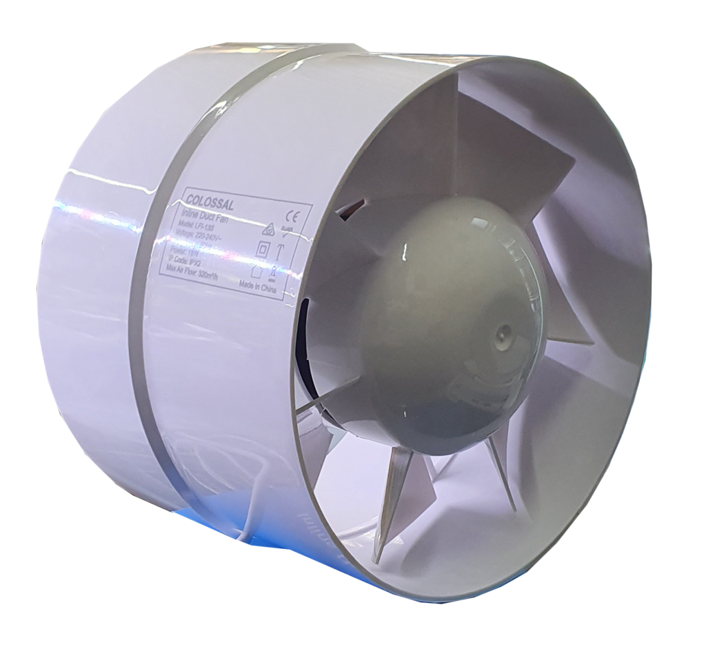 COLOSSAL 150MM INLINE FAN 320m3/h