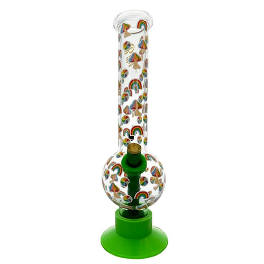 Billy Mate - Rainbow Mushroom Glass Bong – 29cm