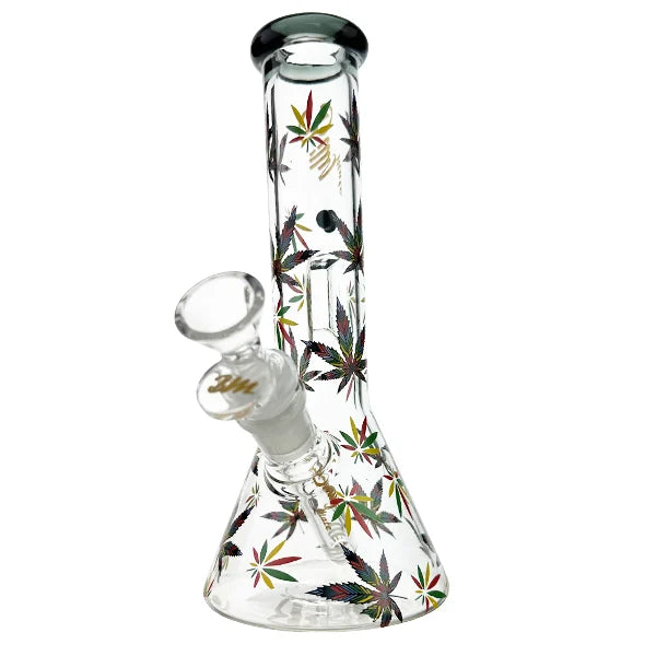 Rasta Leaf Design 23cm with Ice Catcher & Shotty