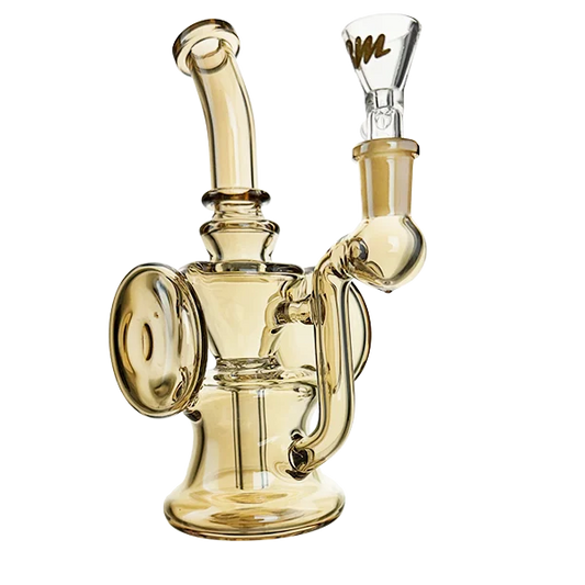 Ultimate Gold Recycler Glass Bong 15cm