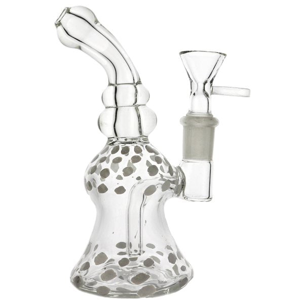 Bubbly Polkadots Glass Waterpipe – 16cm