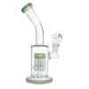 Tree Perc Bong, Bent Neck Pale Green (21cm)