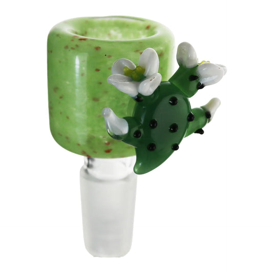 Ultimate Cactus Bloom 14mm Glass Cone Piece - Green