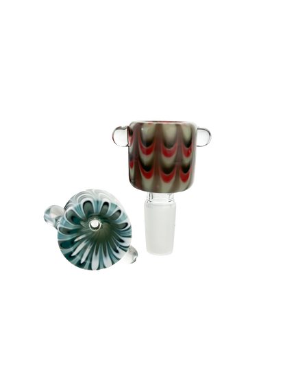 Cylinder Glass Candy Cone Piece 14mm