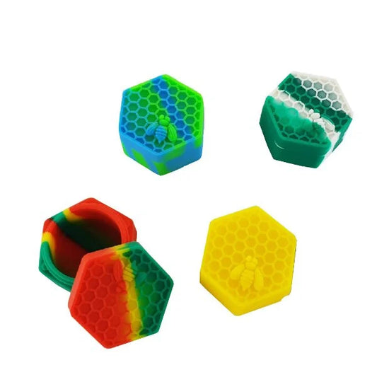 Hexagon Silicone Concentrate Container