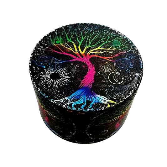 4 Piece Herb Grinder, Tree of Life - 63 x 43mm
