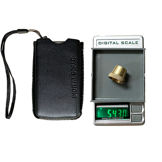 Mini Digital Scale 100g/0.005g – Portable Precision with Faux Leather Case