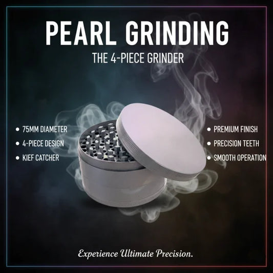 4 Piece Herb Grinder 75mm (Pearl Finish)