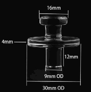 Button-Top Quartz Carb Cap - 30mm