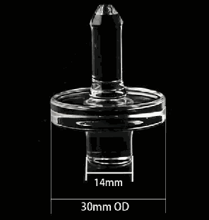 Pointed-Handle Quartz Carb Cap - 14mm