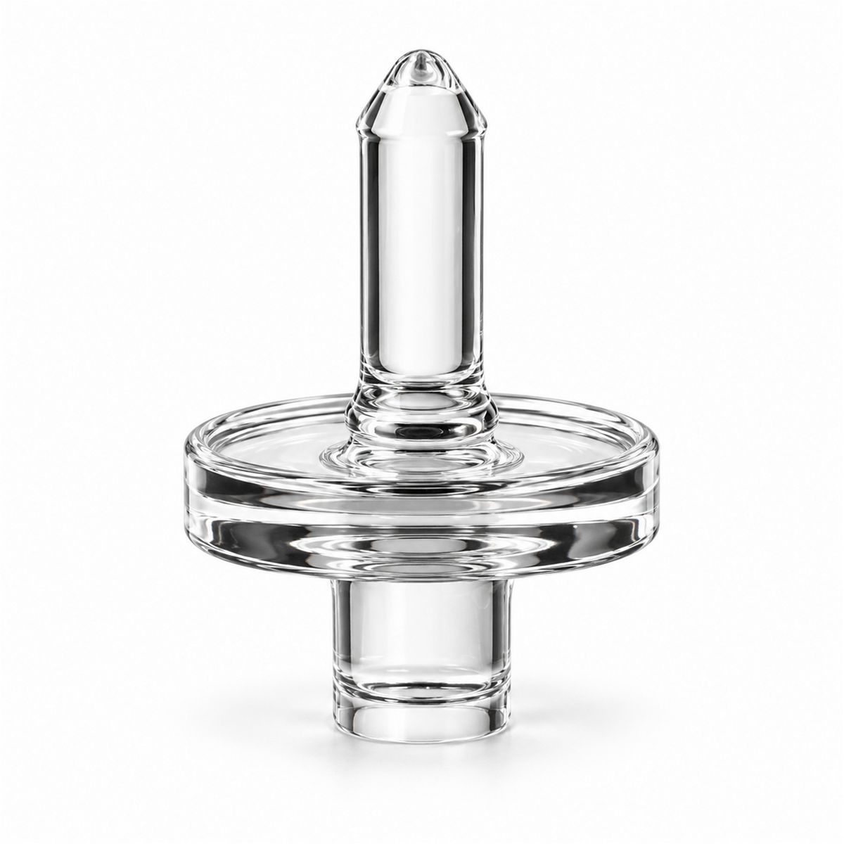 Pointed-Handle Quartz Carb Cap - 12mm