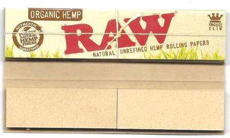 RAW - Organic Hemp King Size with Tips