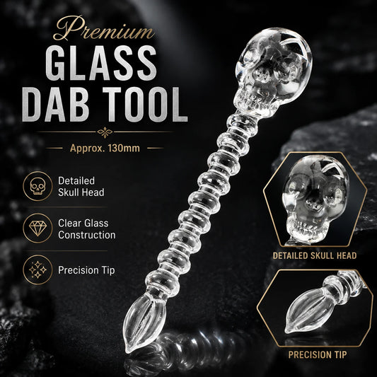 Skull Glass Dab Tool 130mm