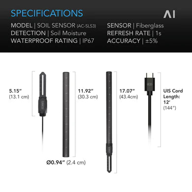 ***NOW AVAILABLE*** Soil Sensor Probe, Exclusively for Controller AI+