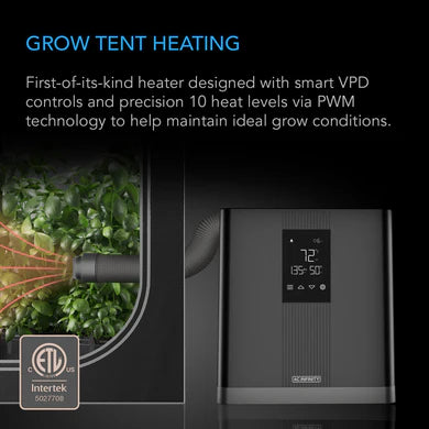 AC Infinity - Thermoforge T3, Environmental Plant Heater, Smart VPD Controls