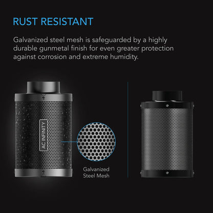 AC Infinity - Duct Carbon Filter, Australian Charcoal, 10 Inch - 250 MM