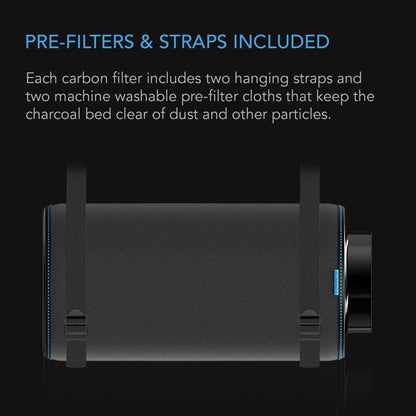 **SPECIAL ORDER** AC Infinity - Duct Carbon Filter, Australian Charcoal, 12 Inch - 300 MM