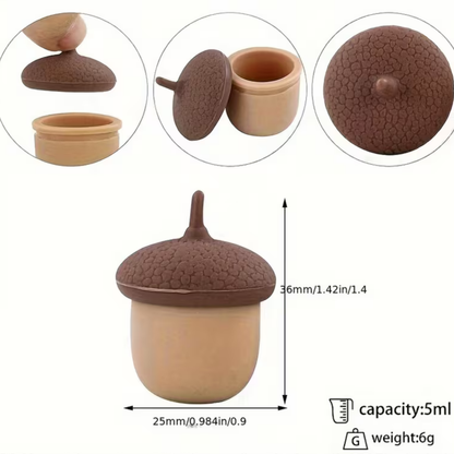 5ml Mini Silicone Acorn Container