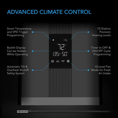 AC Infinity - Thermoforge T3, Environmental Plant Heater, Smart VPD Controls