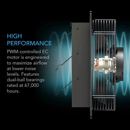 **SPECIAL ORDER** AC Infinity - Airlift T14, Shutter Exhaust Ventilation Fan 14"