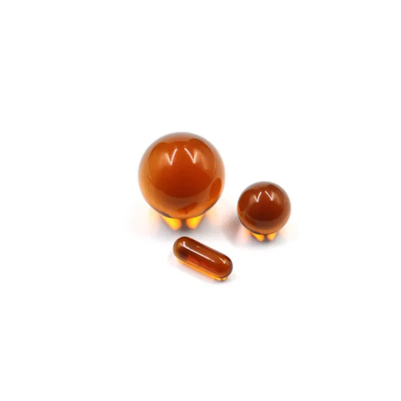 Terp Slurper Glass Marbles + Pill Set (Solid Colour)