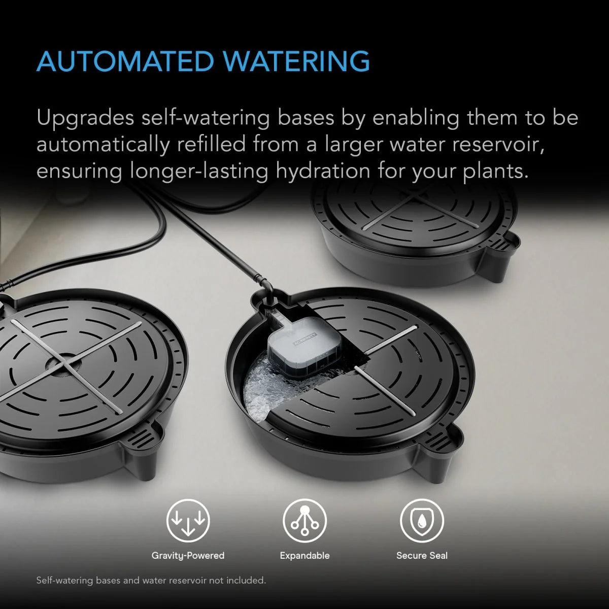 AC Infinity - Auto-Fill Upgrade Valve Kit for Self-Watering Base, 4-Pack