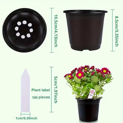 Nursery Pot with Plant Tag