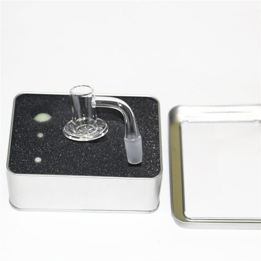 Terp Slurper Quartz Large Base Banger with Marble Set Kit 14mm Male 90°