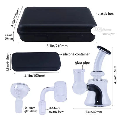 Portable Mini Glass Dab Rig 14mm