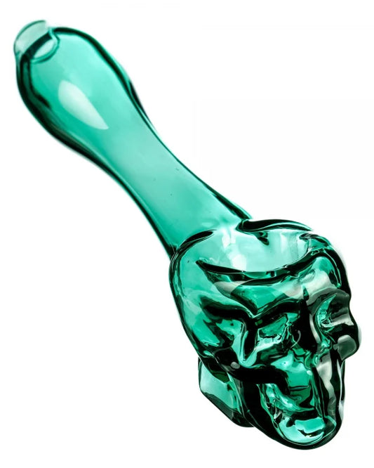 Skull Mini Spoon Glass Smoking Pipe