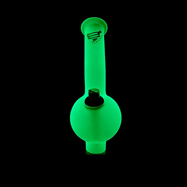 Tornado Glow in the Dark Glass Bonza Bong – 25cm