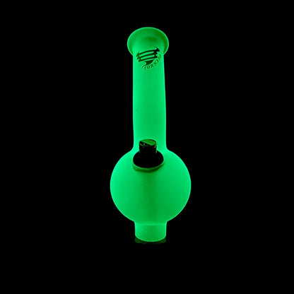 Tornado Glow in the Dark Glass Bonza Bong – 25cm