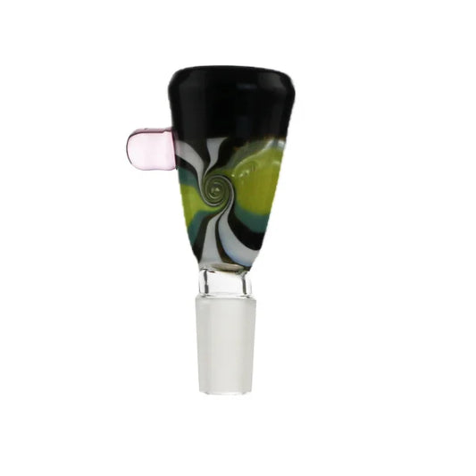 Psychedelic Swirl 14mm Glass Cone Piece