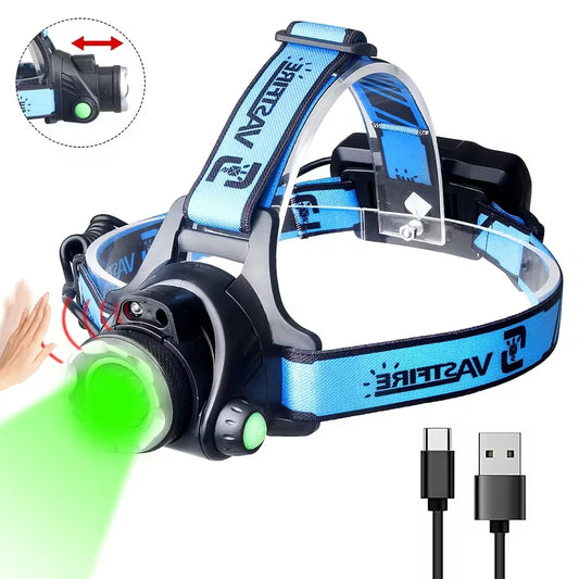 Ultra-Bright Green LED Headlamp