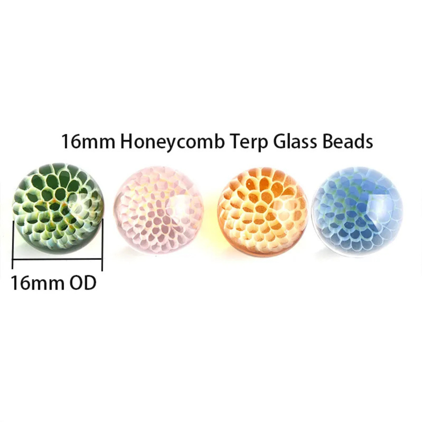 16mm Honeycomb Terp Glass Beads
