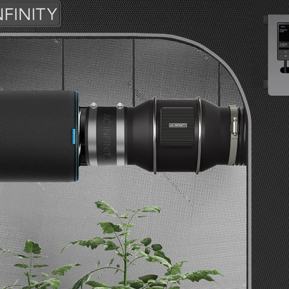 AC Infinity - Noise Reduction Clamp, Duct Coupler with Stainless Steel Clamps, 4 inch 100 mm