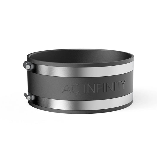 AC Infinity - Noise Reduction Clamp, Duct Coupler with Stainless Steel Clamps, 6 inch 150 mm